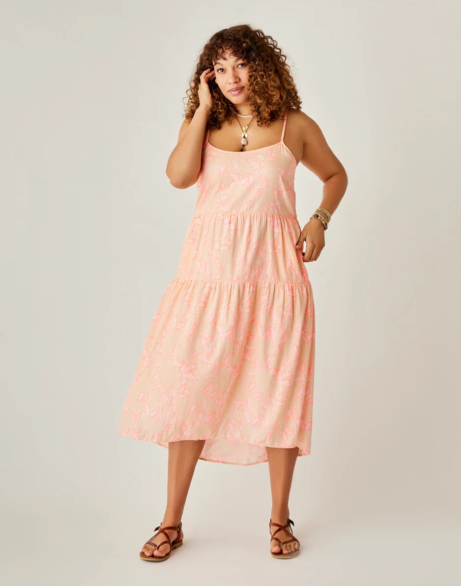 Jacey Textured Dress: Jade Pink - FINAL SALE