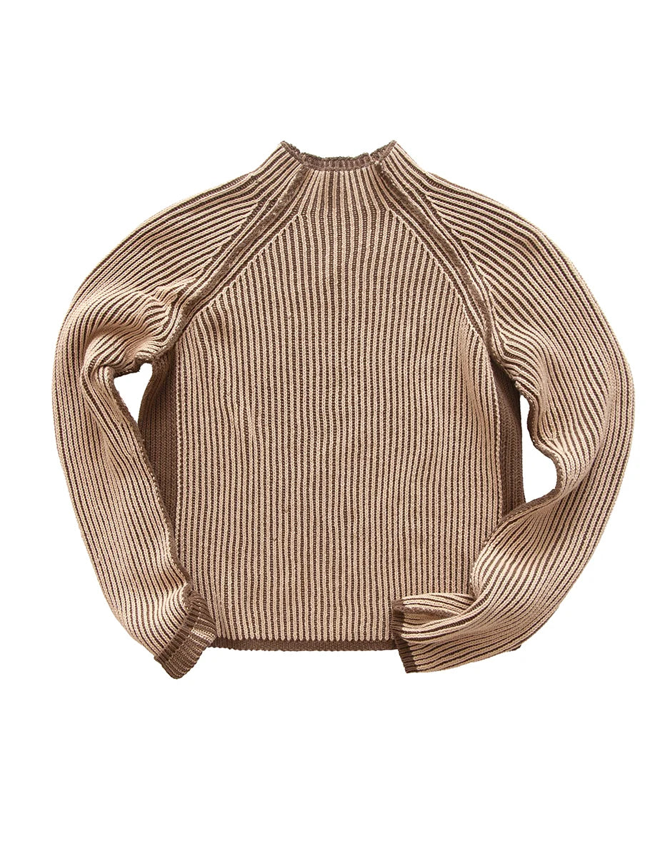 Ivy Reversible Sweater: Teak/Sandstone