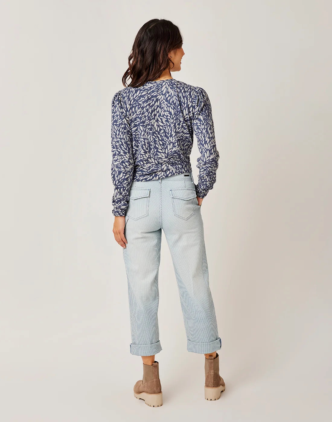 Corey Pant: Indigo Stripe - FINAL SALE