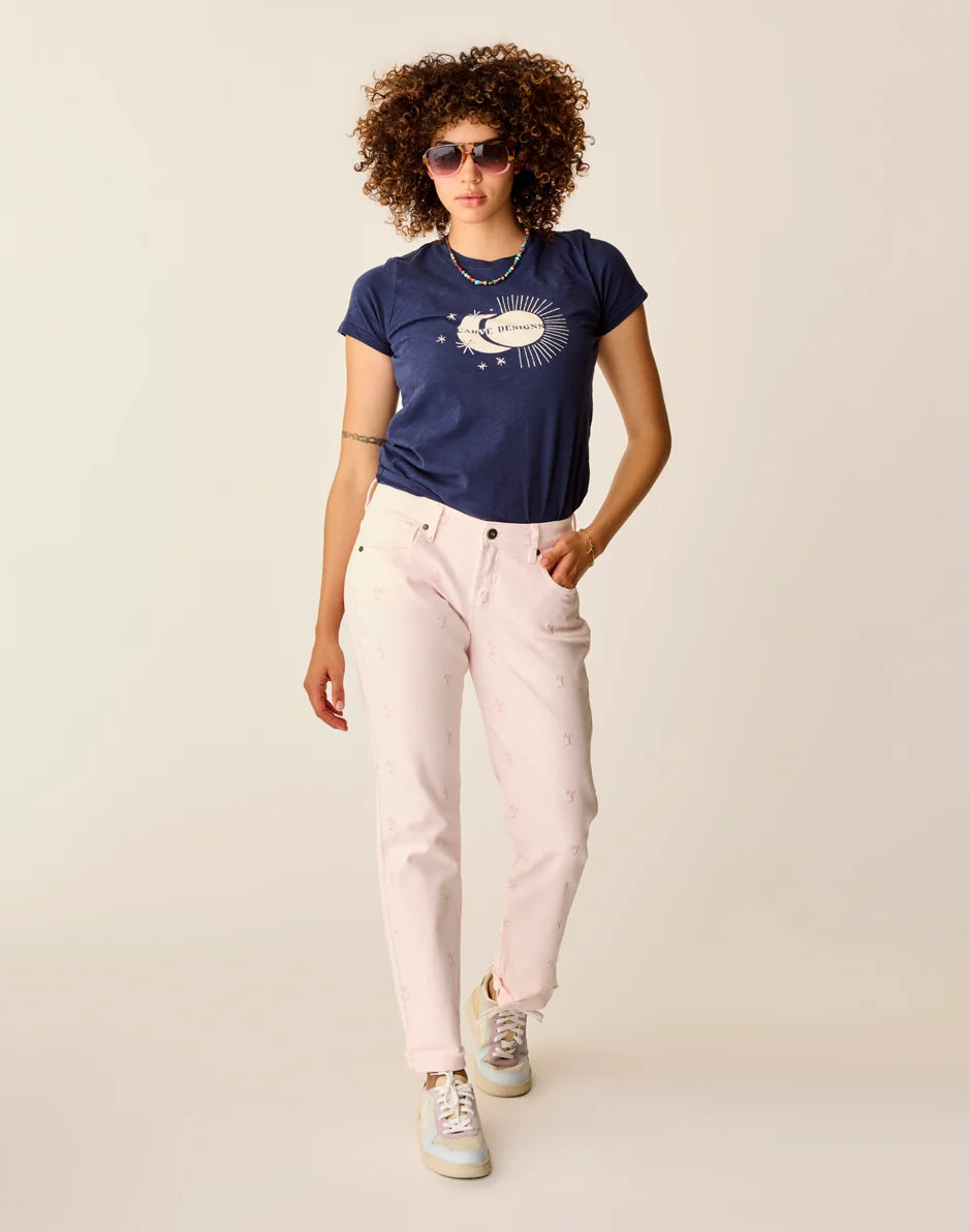 Carson Jean: Pastel Embroidery - FINAL SALE