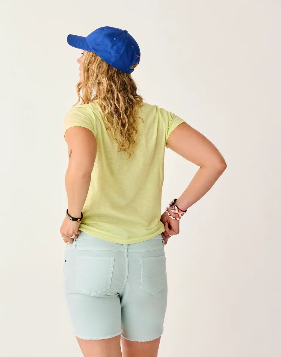 Cassidy Graphic Tee: Limeade Apres - FINAL SALE