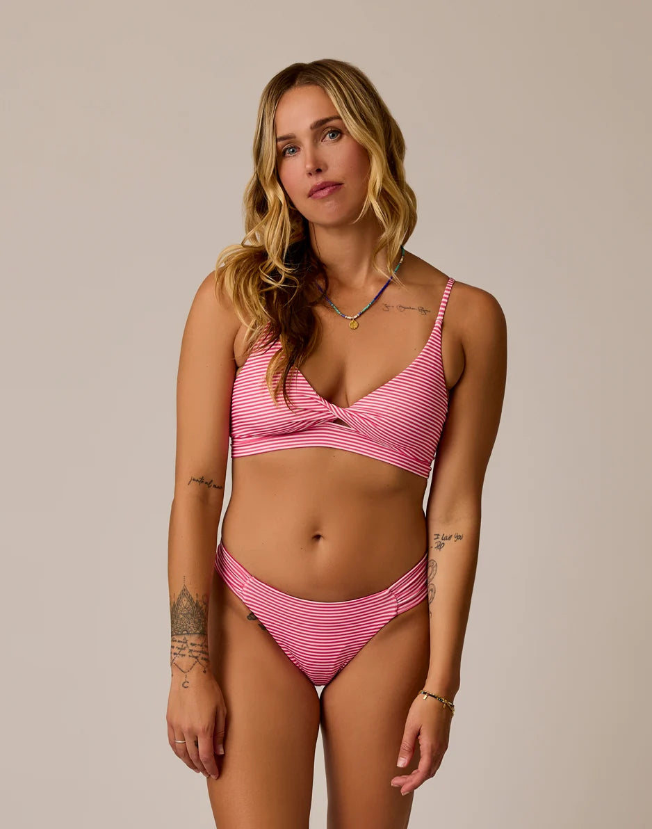 Cardiff Reversible Bottom: Melon Stripe/Watermelon