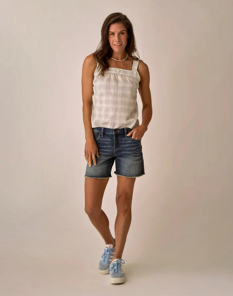 Liv Textured Top: Crosscheck