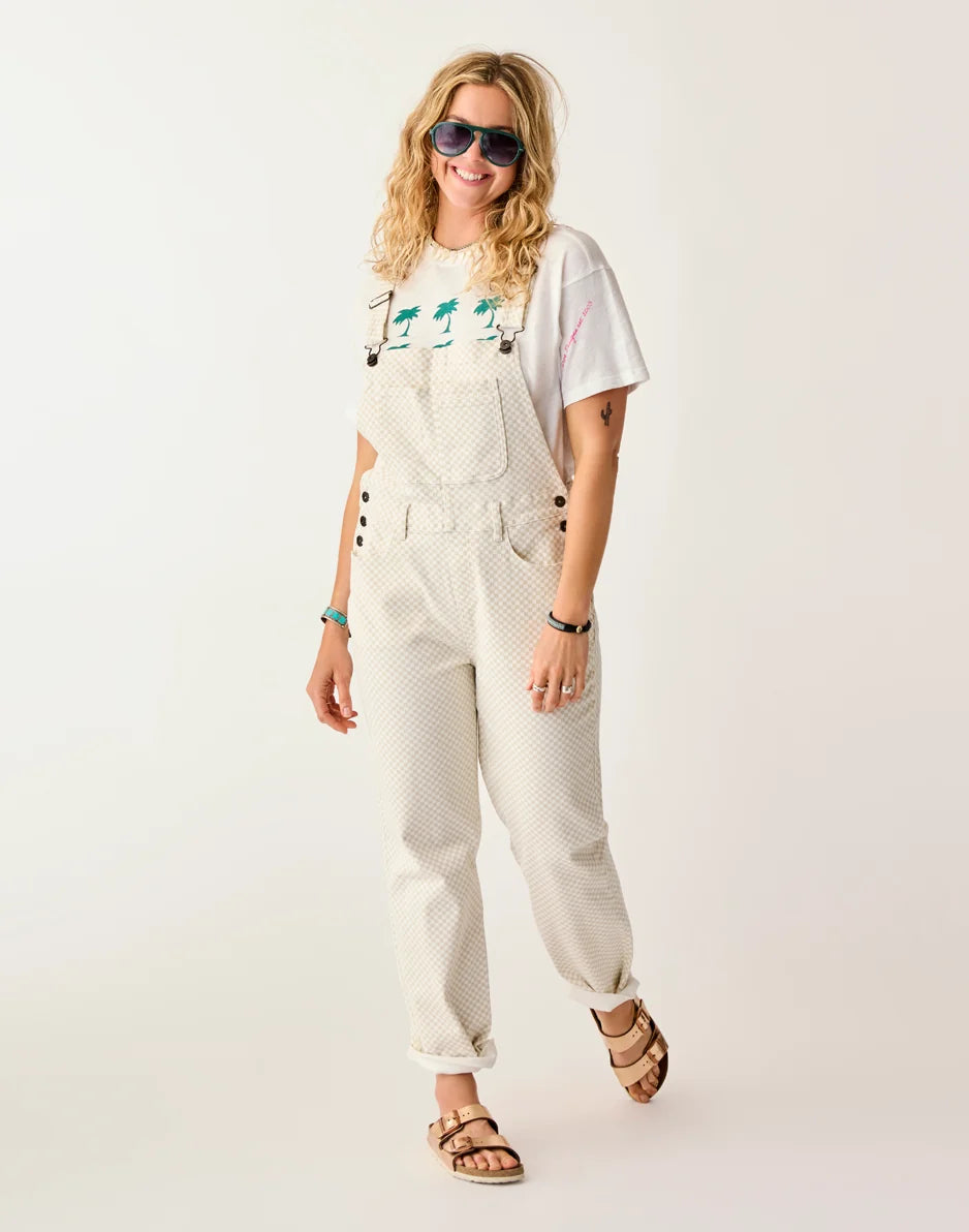 Jason Denim Overall: Birch Check - FINAL SALE