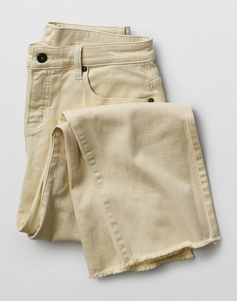Audrey Wide Leg: Ecru