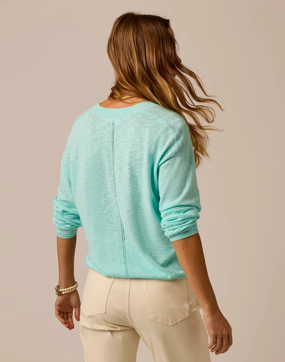 Georgie Sweater: Light Aqua