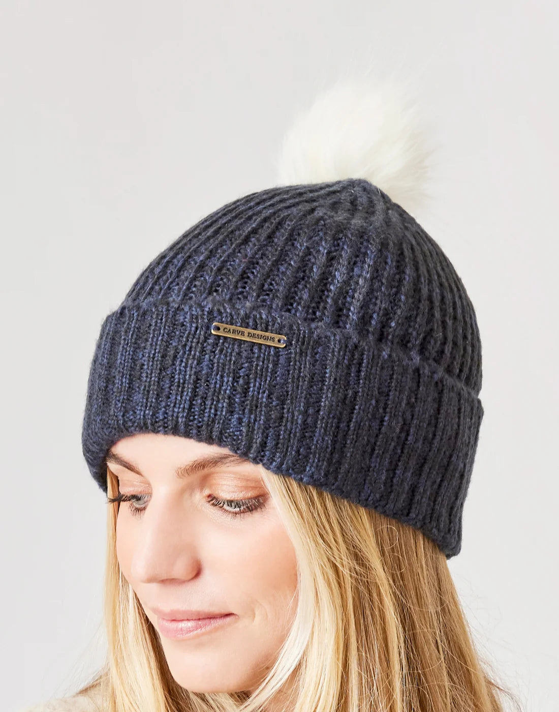 Lucy Beanie: Navy Heather - FINAL SALE