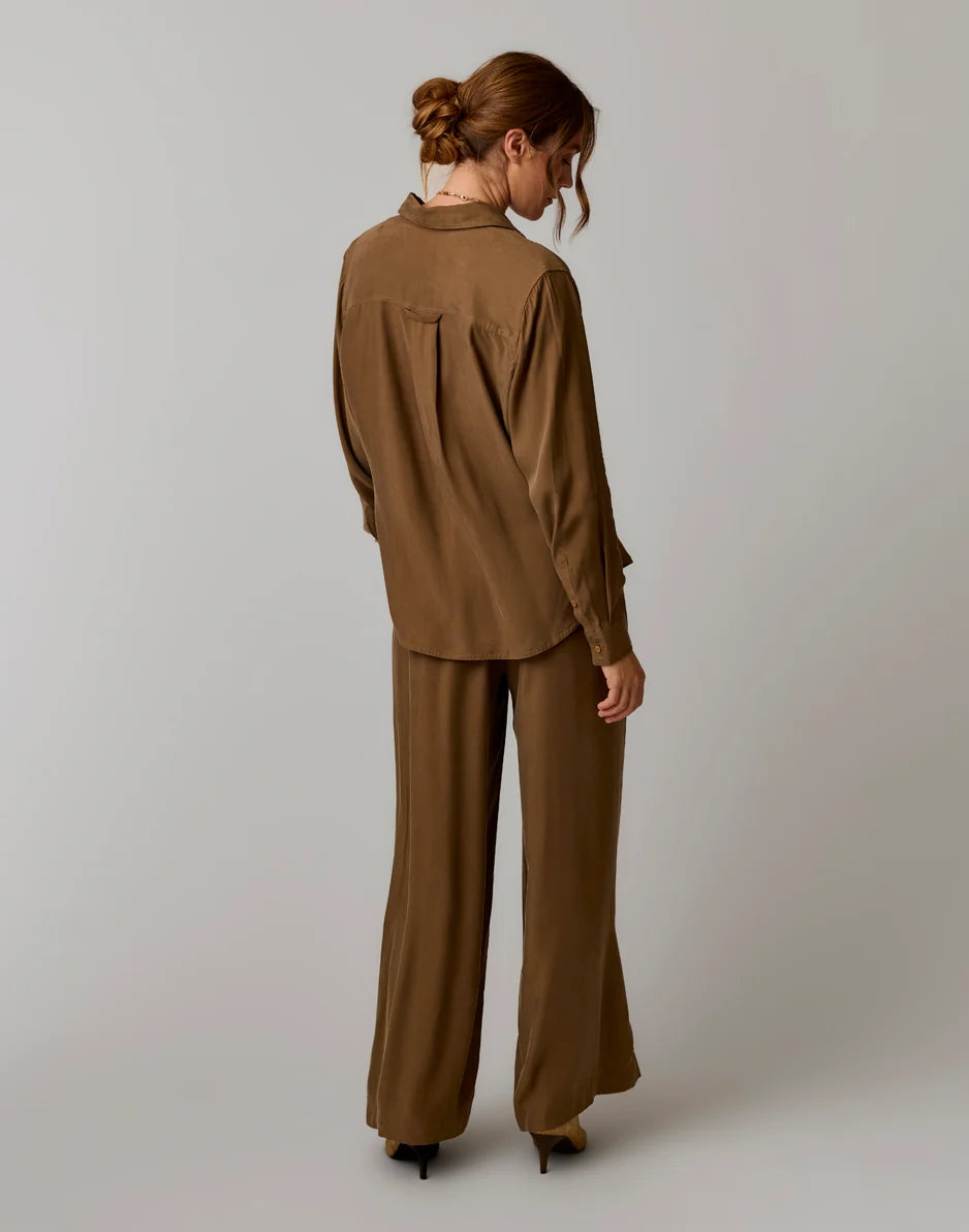 Angela Kindsilk Top: Teak