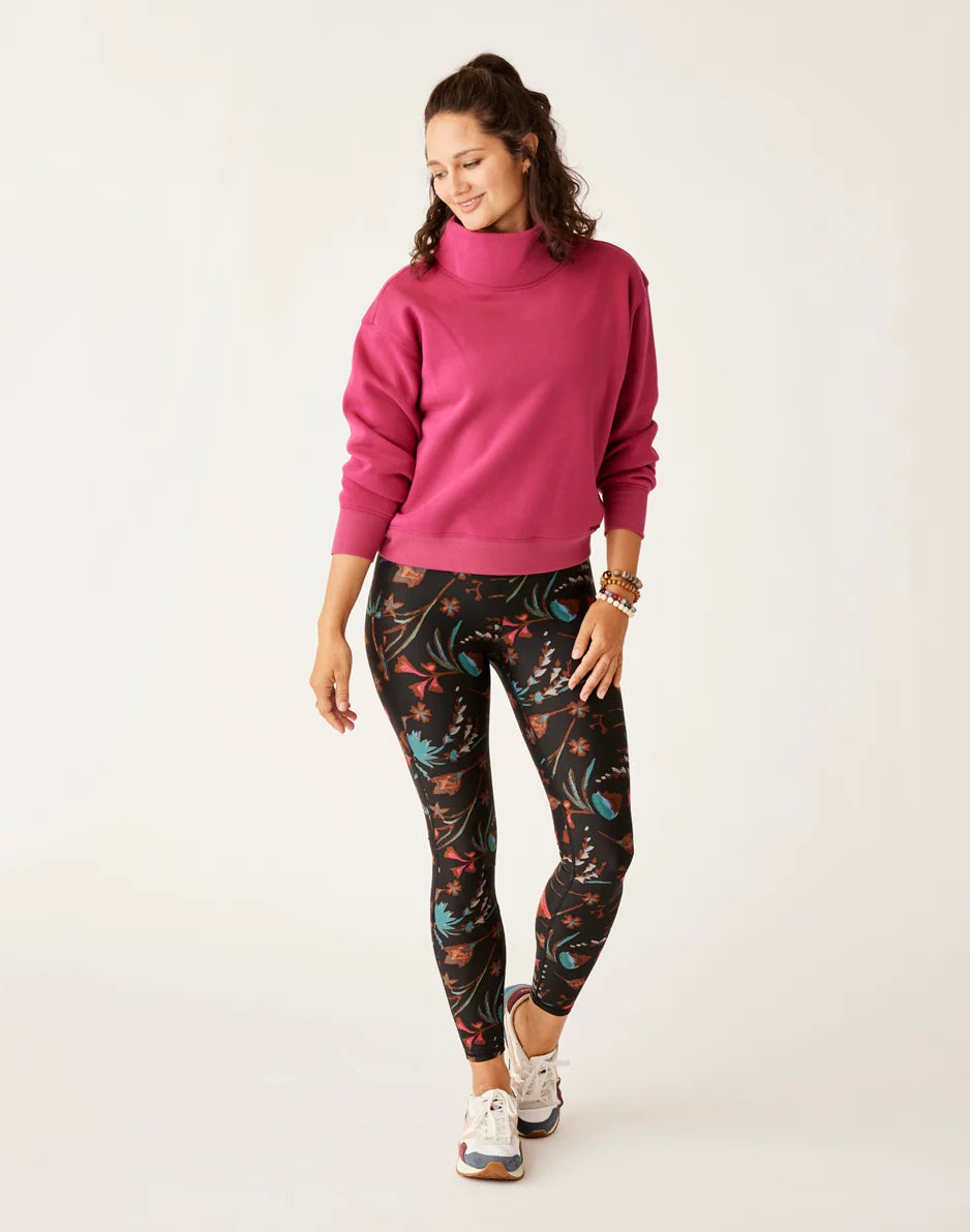 Lennox Fleece Top: Raspberry - FINAL SALE
