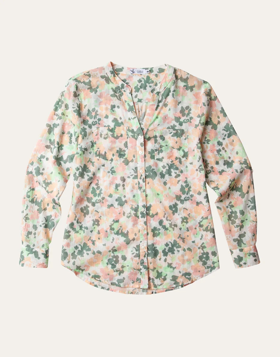 Dylan Gauze Tunic: Cloud Wildflower - FINAL SALE
