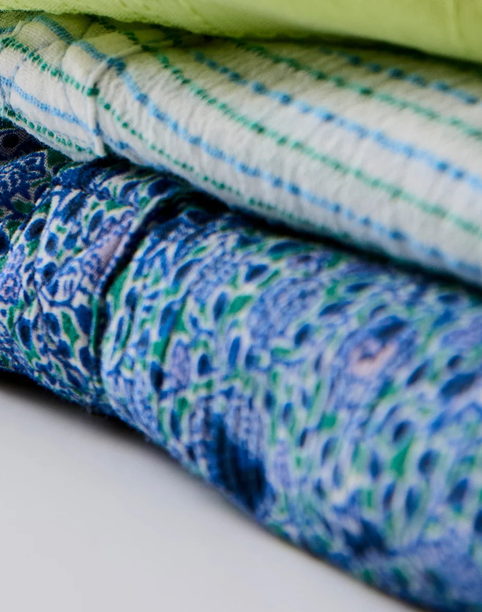 Dylan Gauze Sarong: Navy Garden