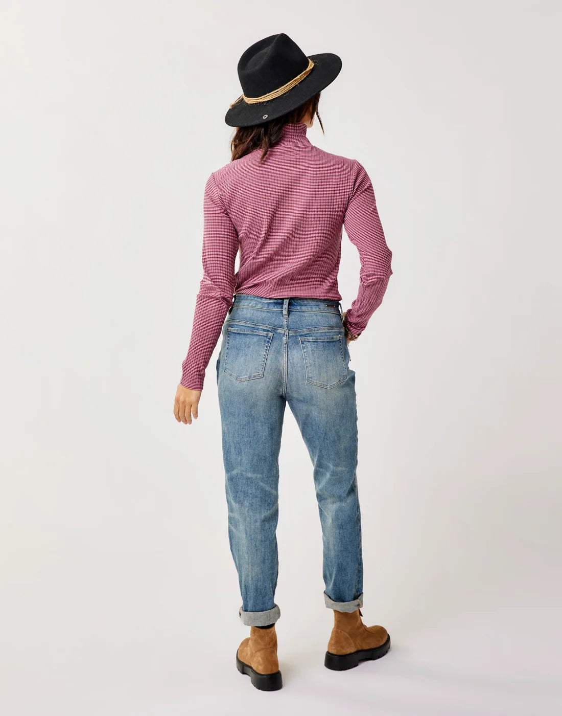 Denise Turtleneck: Orchid Stripe