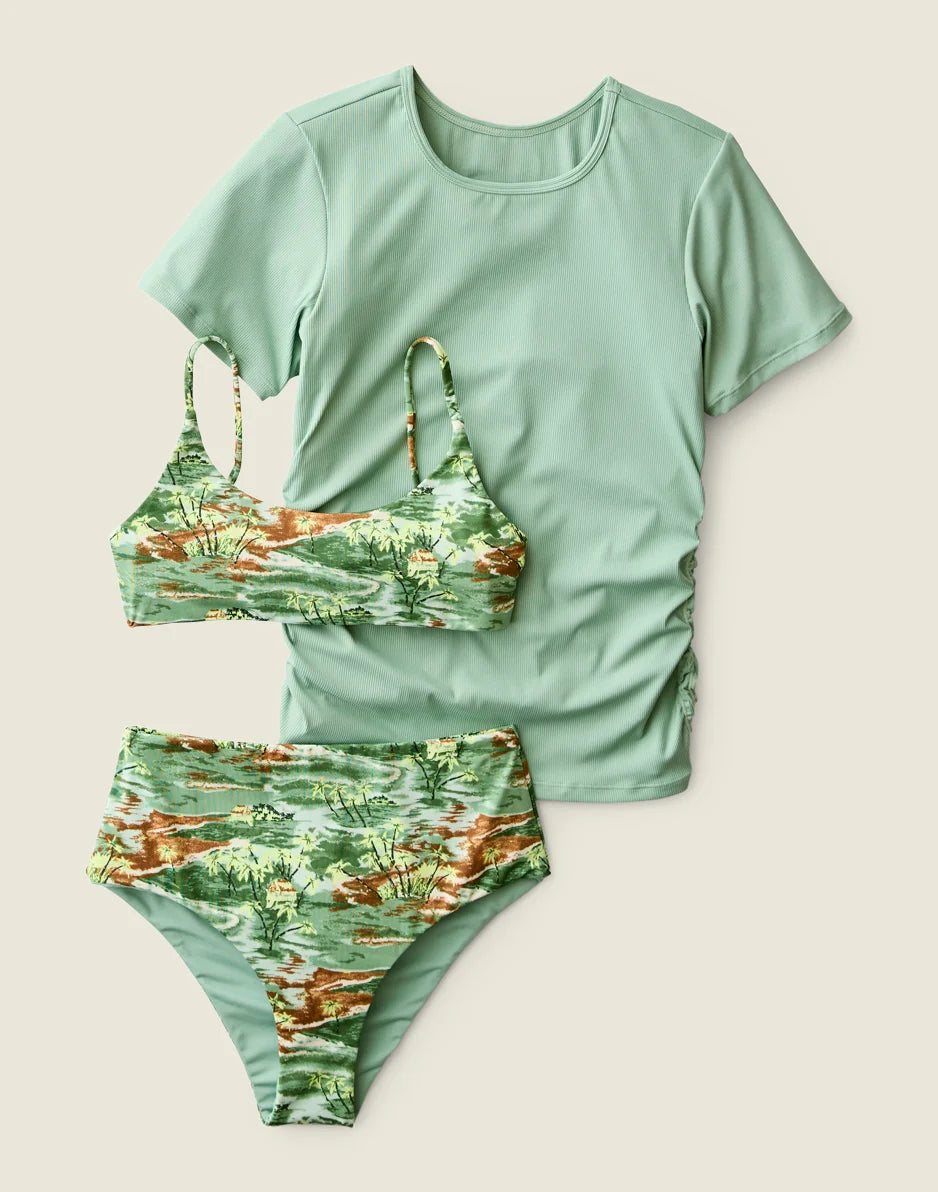 Erin Reversible Bottom: Hula/Haze - FINAL SALE