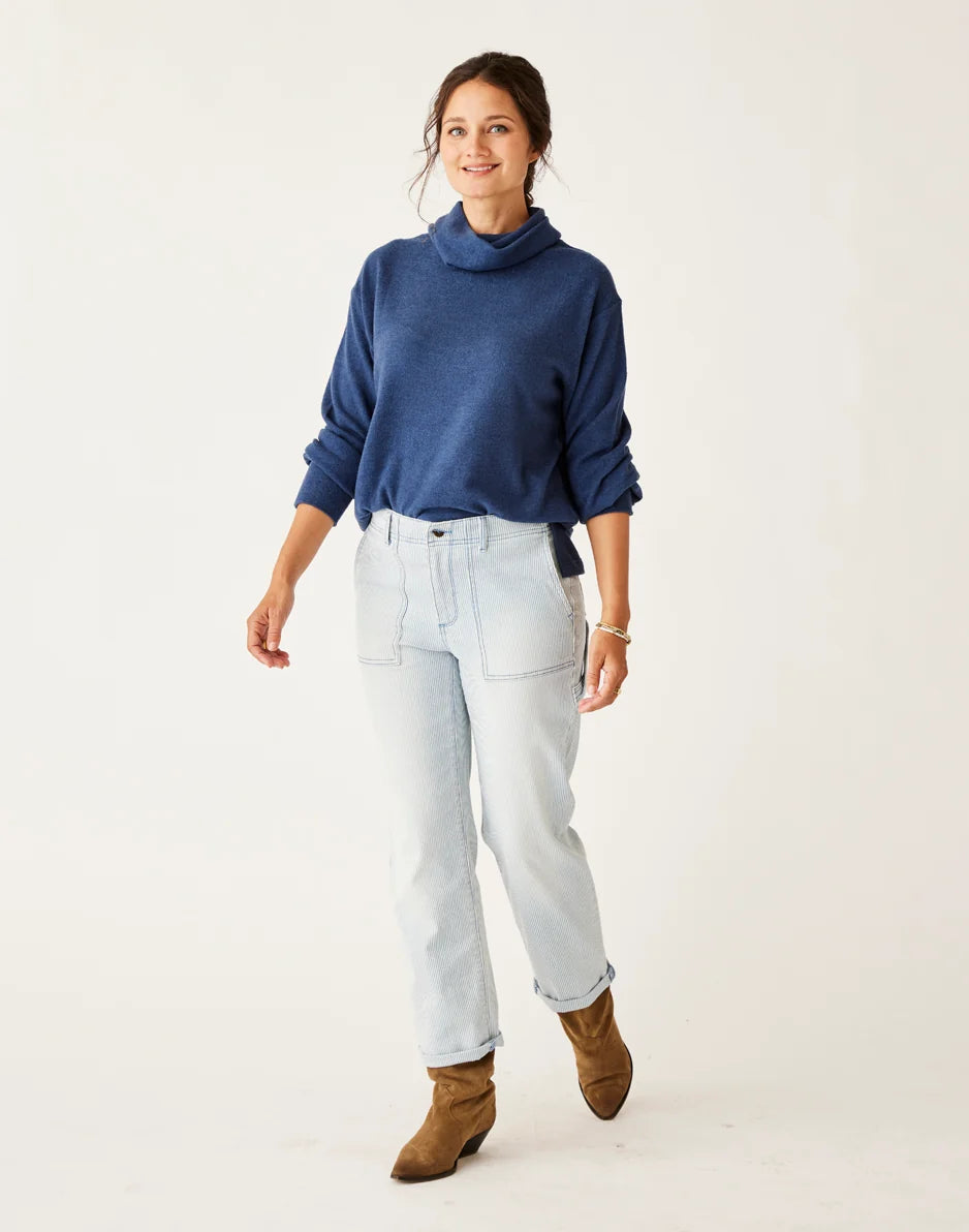 Cove Supersoft Cowl: Navy Heather - FINAL SALE