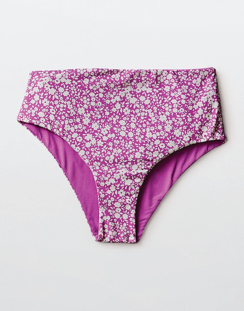 Erin Reversible Bottom: Fleur/Violet