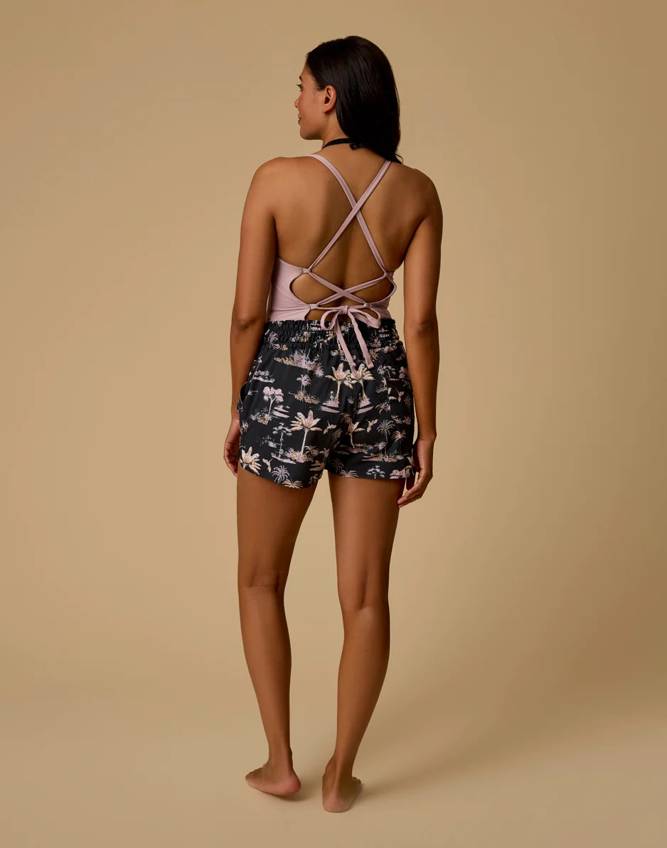Bali Breeze Short: Black Toile
