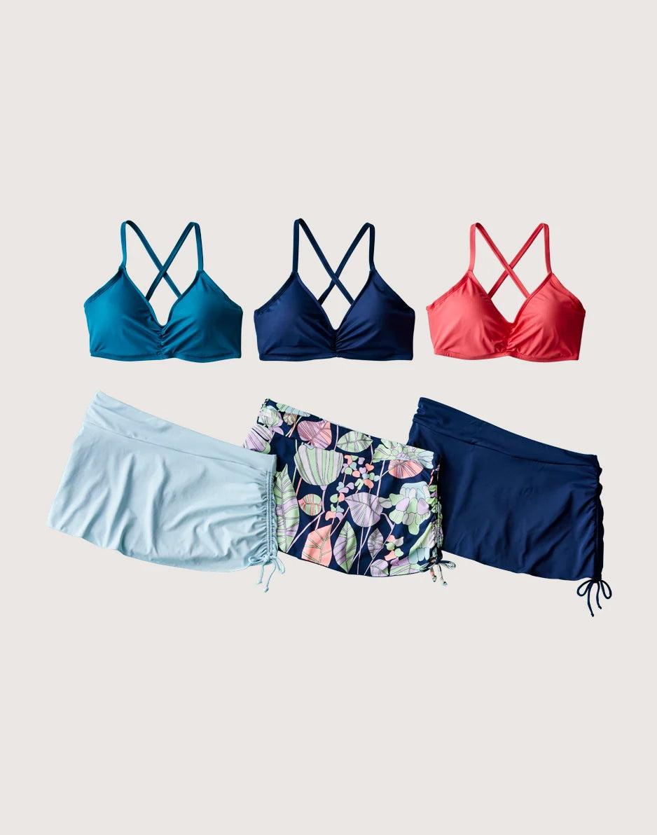 Hoku Swim Skirt: Ice - FINAL SALE