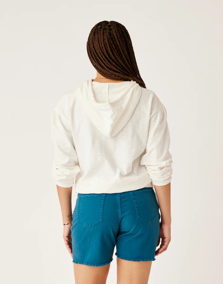 Birdie Slub Hoodie: Cloud - FINAL SALE