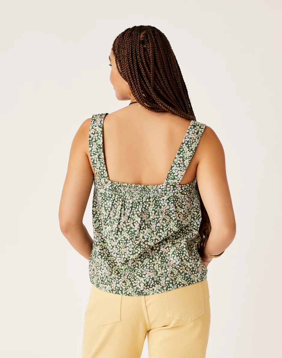 Liv Textured Top: Ditsy - FINAL SALE