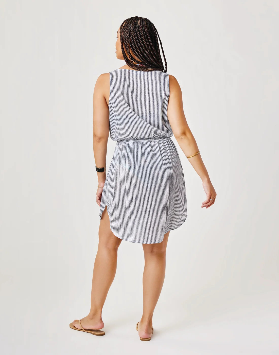 Coastal Cover Up: Navy Milos Stripe