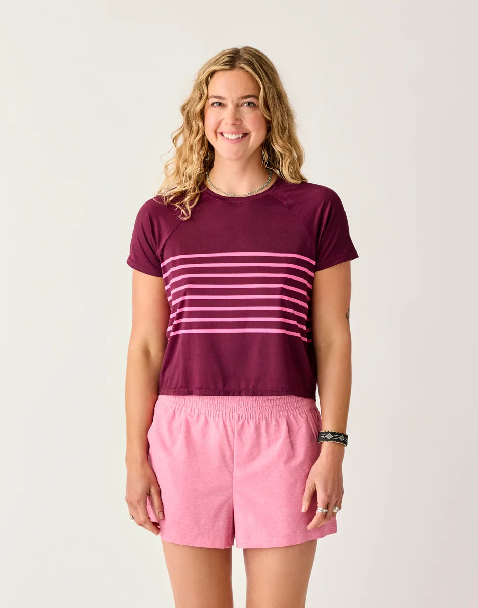 Banzai Top: Hot Pink Stripe - FINAL SALE