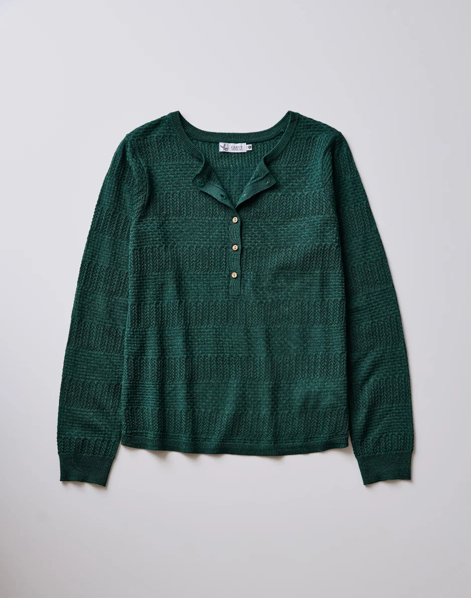 Amara Pointelle Sweater: Bistro