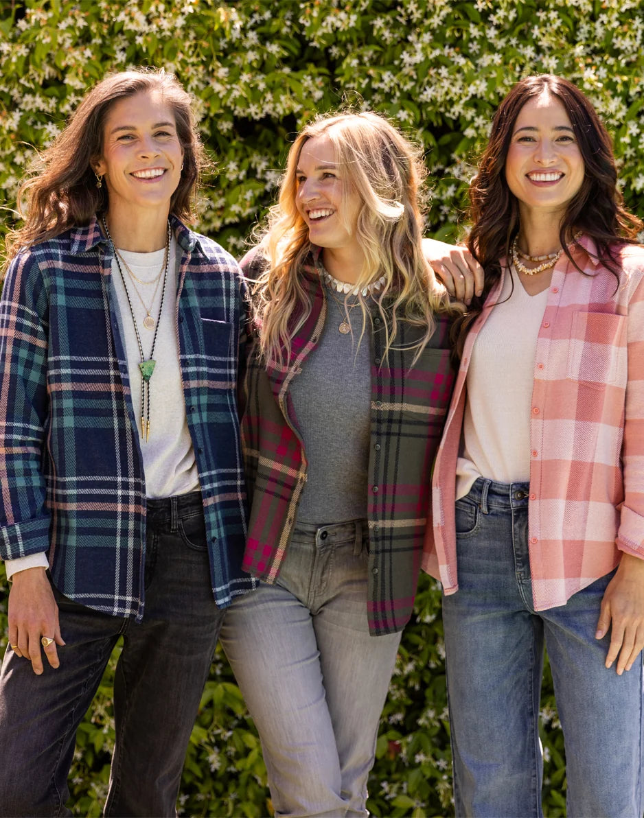 Fairbanks Supersoft Shirt: Navy Multiplaid - FINAL SALE