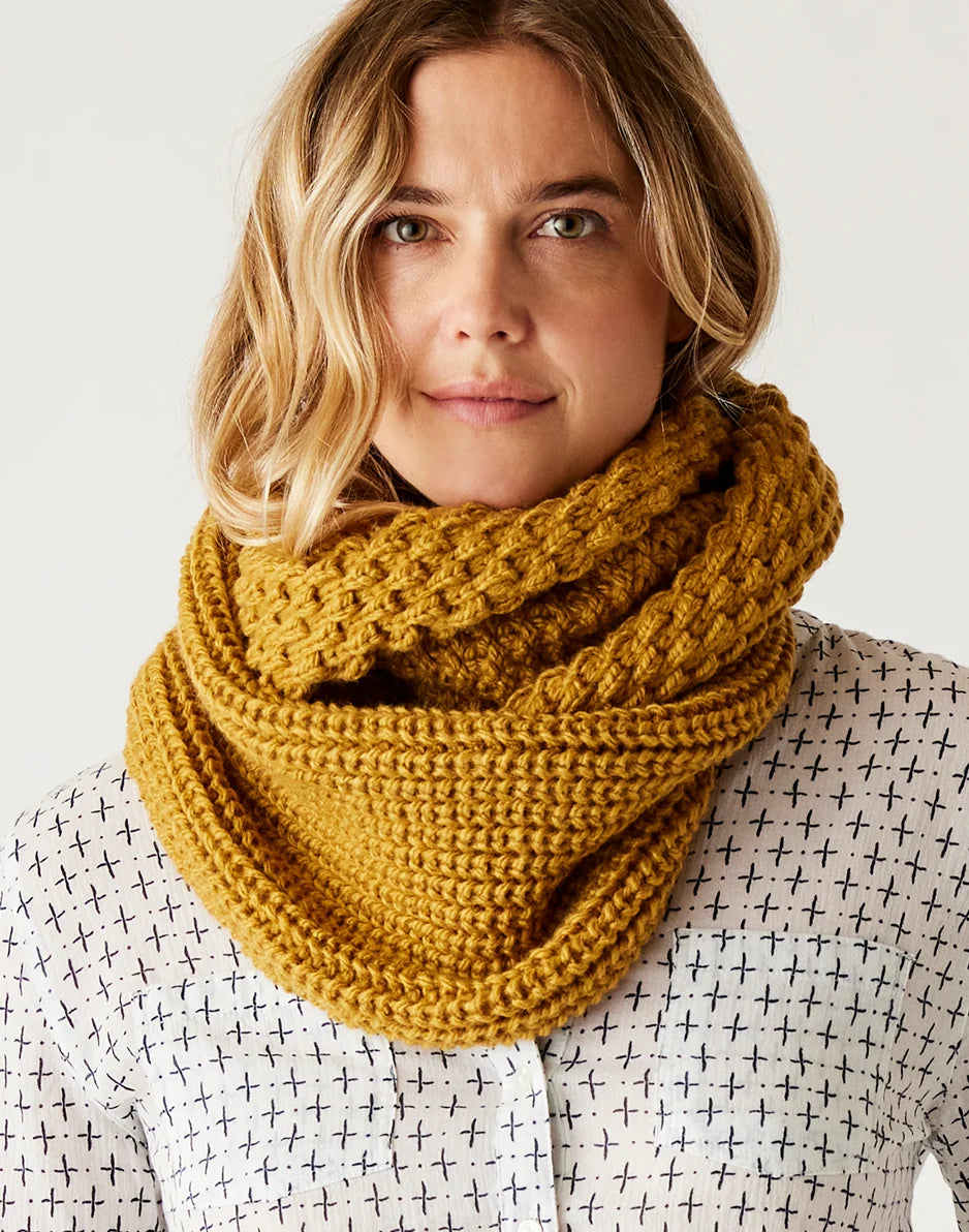 Harper Infinity Scarf: Wood - FINAL SALE