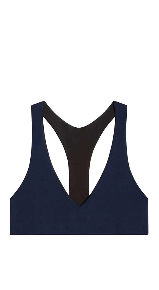La Jolla Reversible Top: Black/Navy - FINAL SALE