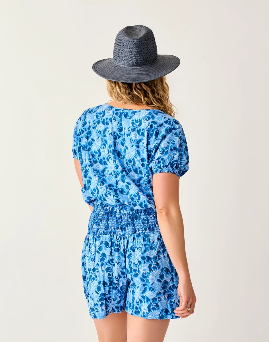 Celeste Top: Navy Floral - FINAL SALE
