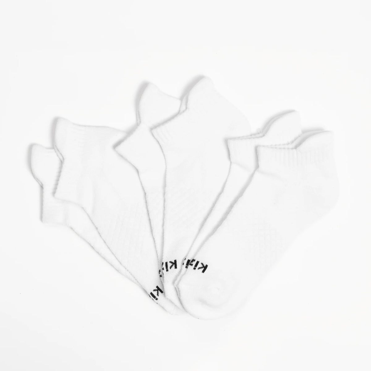 Kizik Ankle Socks - White - 3 Pack