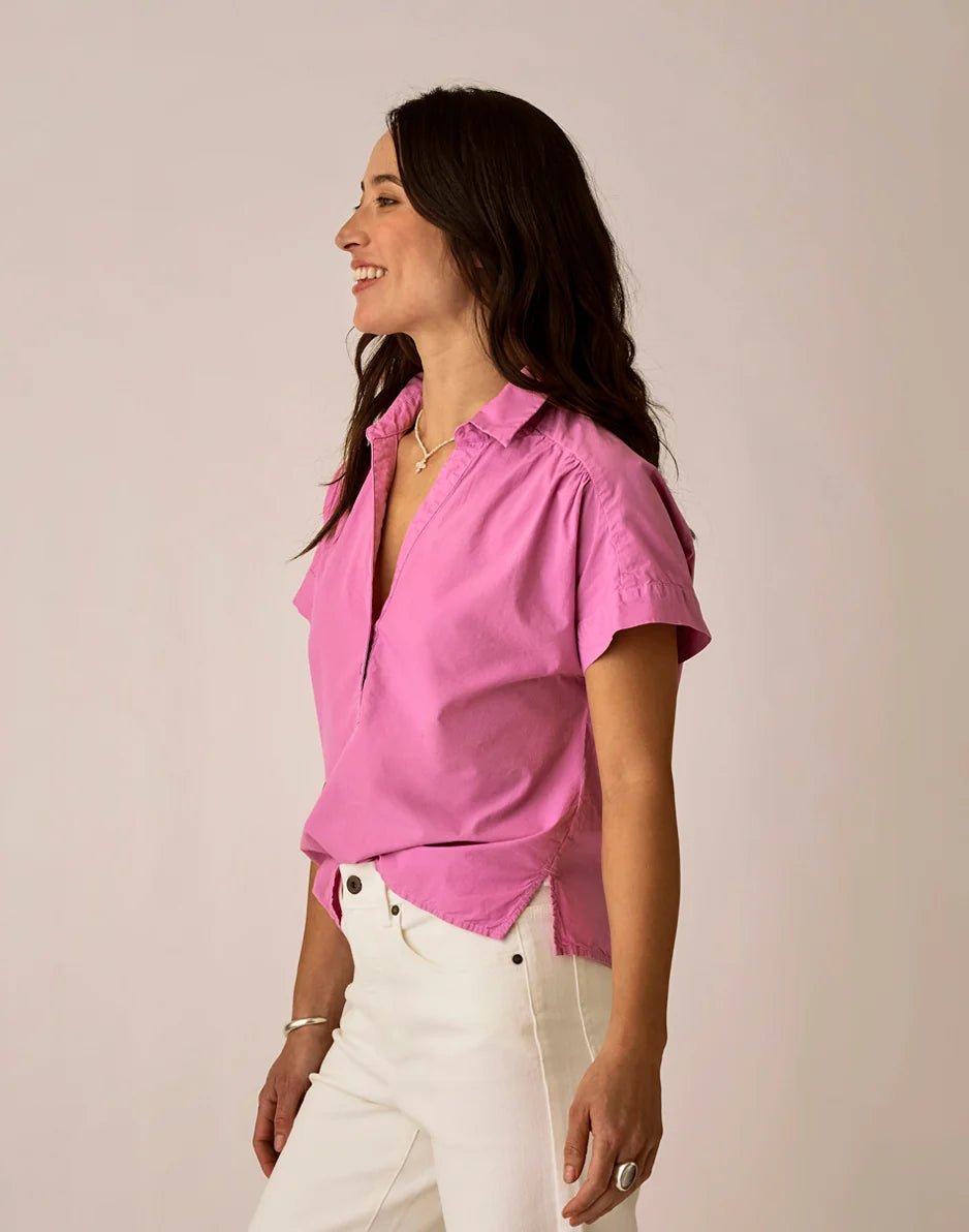 Elliott Voile Top: Light Violet