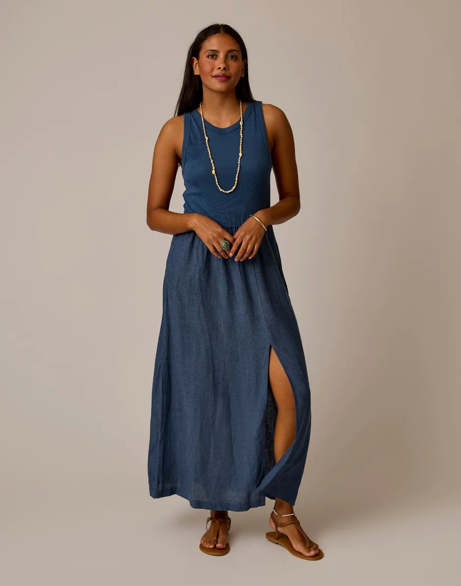 Lark Linen Dress: Captain Chambray