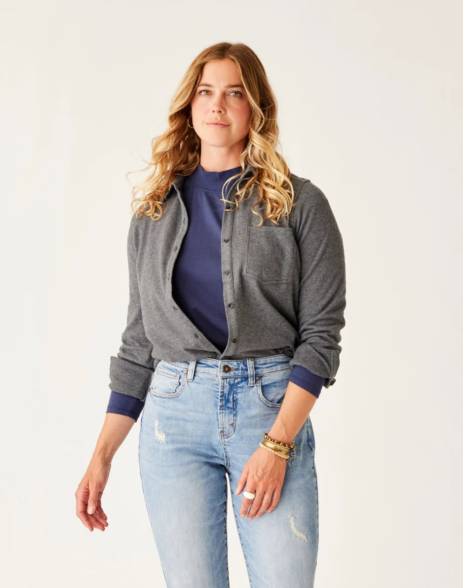 Fairbanks Supersoft Shirt: Black Heather - FINAL SALE