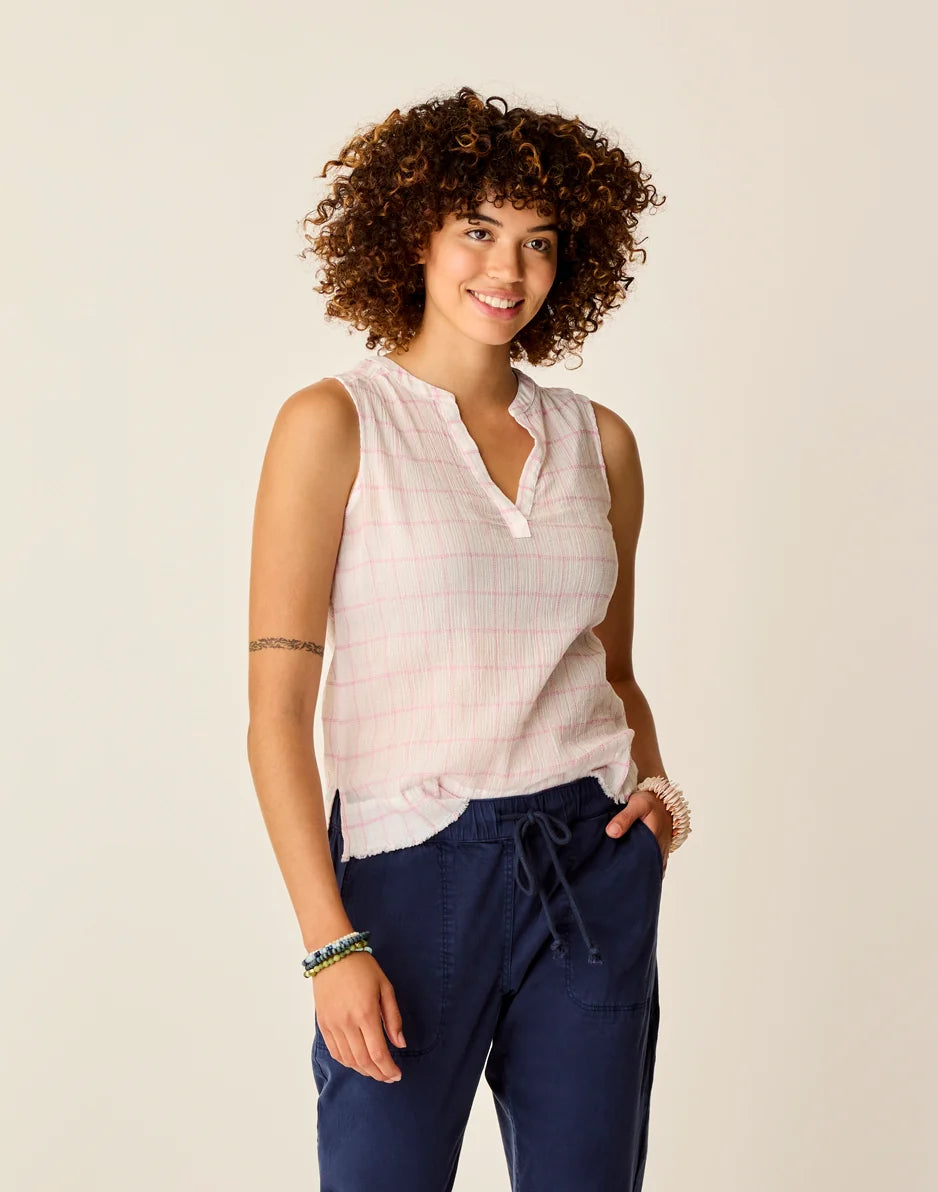 Dylan Tank: Hot Pink Plaid - FINAL SALE