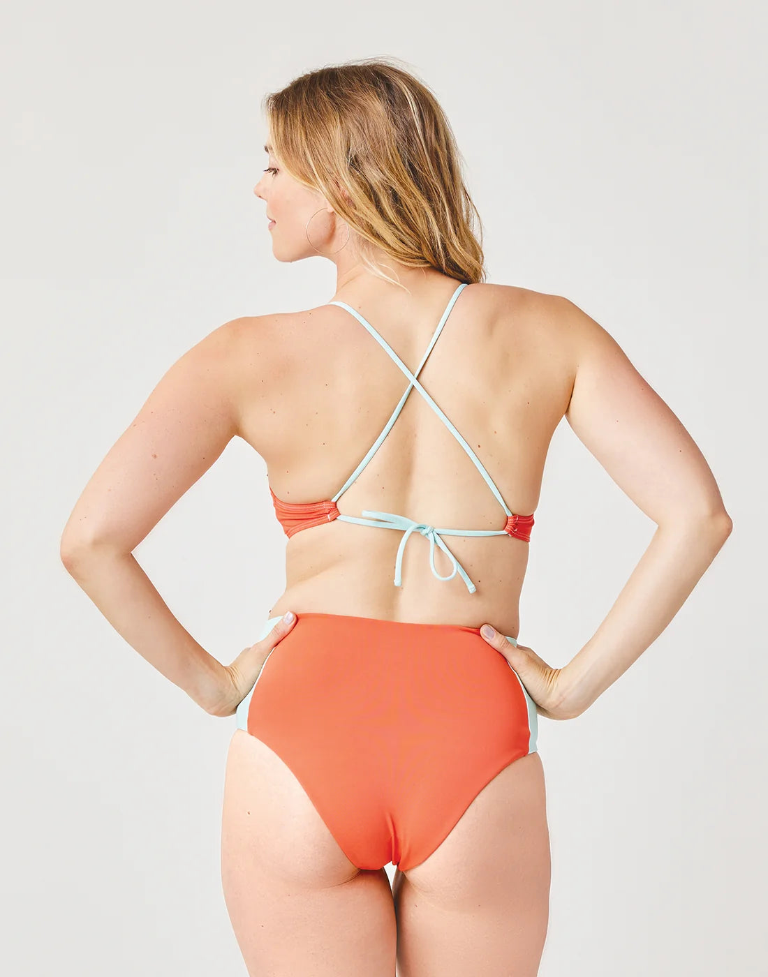 Erin Colorblock Bottom: Sunset w. Sea Glass - FINAL SALE