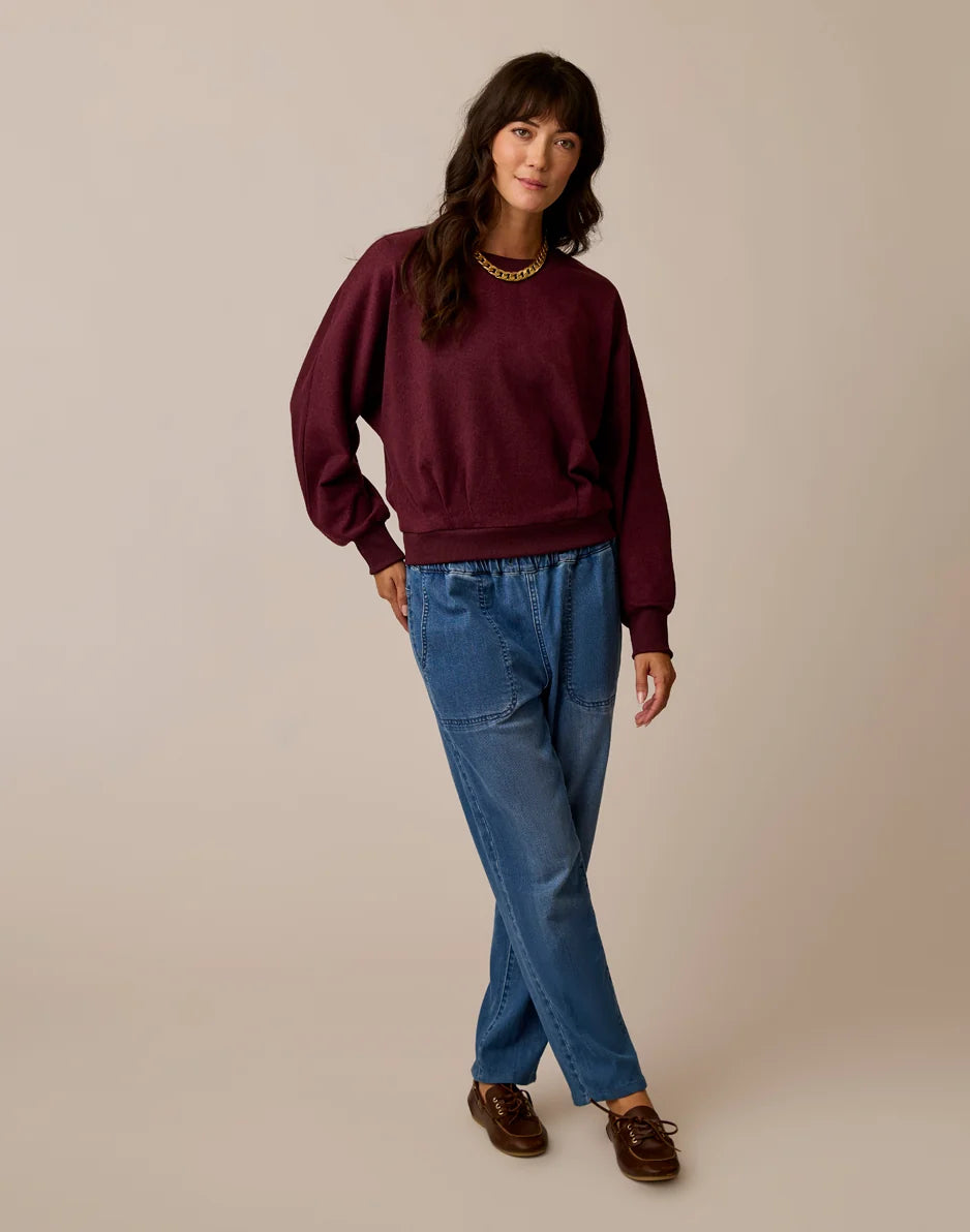 Anneke Supersoft Dolman: Sangria Heather