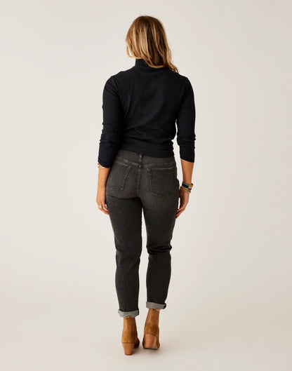 Carson Hi Rise Jean: Washed Black