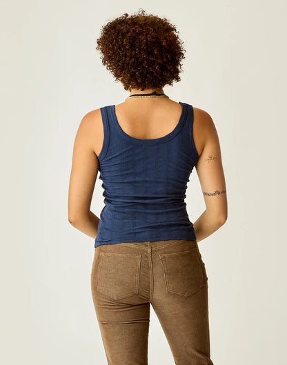 Ever Tank: Navy Rib