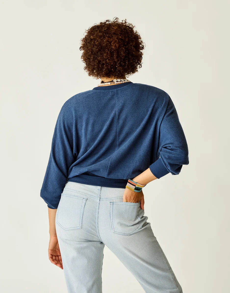 Anneke Supersoft Dolman: Navy Heather - FINAL SALE
