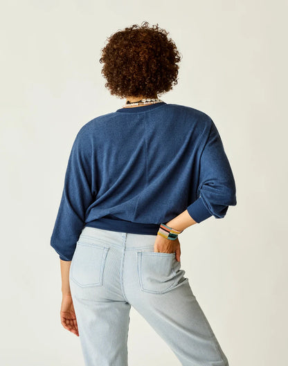 Anneke Supersoft Dolman: Navy Heather - FINAL SALE