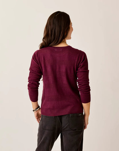 Amara Pointelle Sweater: Nirvana - FINAL SALE