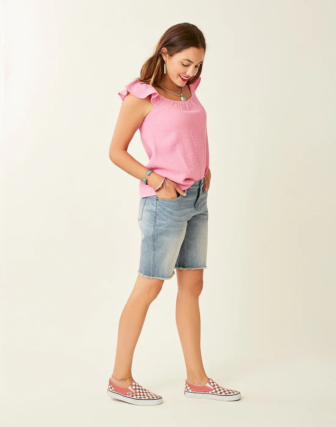 Corrine Top: Light Fuchsia - FINAL SALE