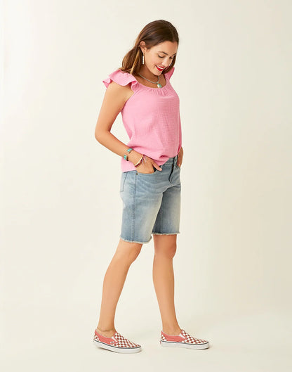 Corrine Top: Light Fuchsia - FINAL SALE