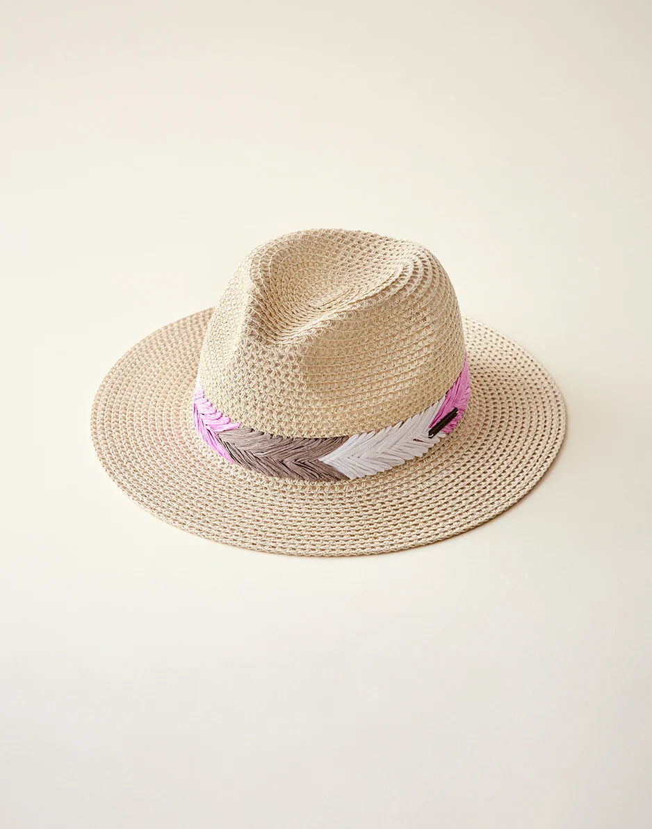 Farrah Packable Hat: Light Khaki