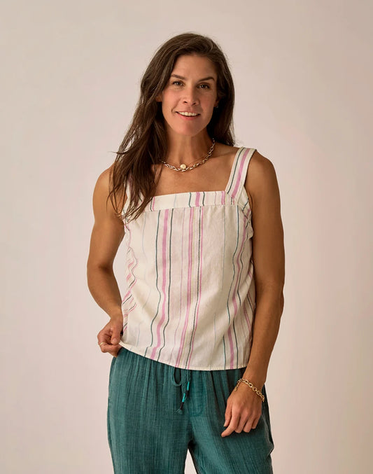 Liv Stitched Top: Lt. Violet Texture