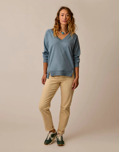 Alena Supersoft Top: Blue Mirage Heather