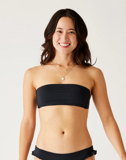 Bev Ruffle Top: Black - FINAL SALE
