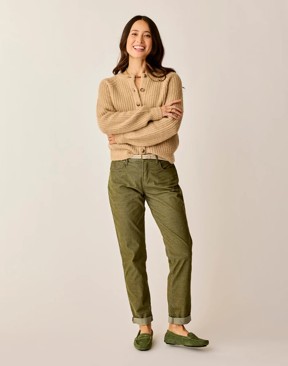 Carson Cord Hi Rise: Fir