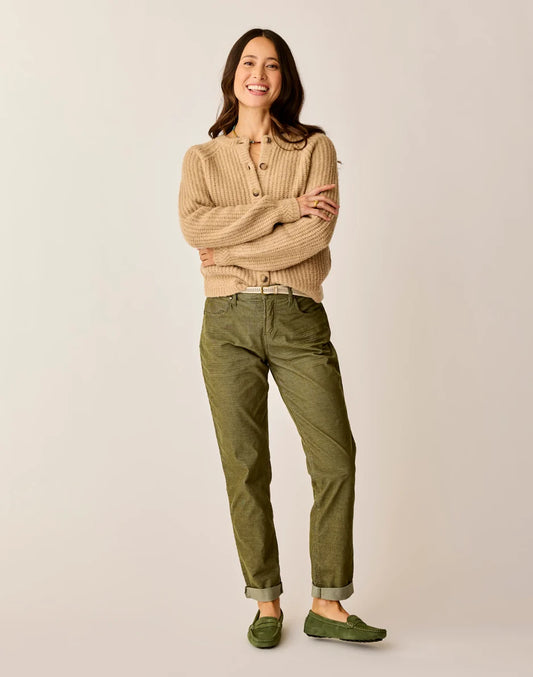 Carson Cord Hi Rise: Fir